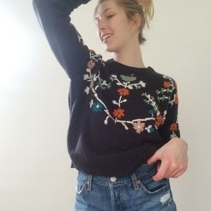 PULL&BEAR Embroidered Sweater